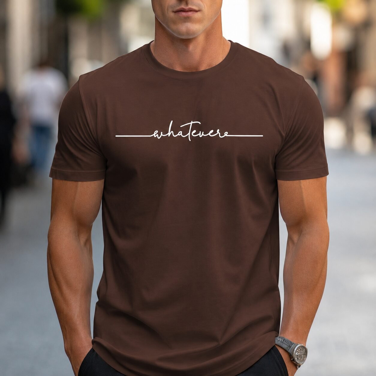Herren T-Shirt mit Schriftzug-Print - Image 2
