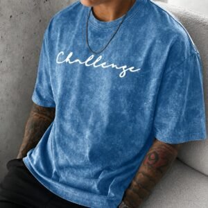 Herren Vintage T-Shirt mit Schriftzug-Print