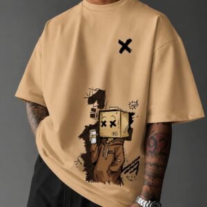 Herren Oversize T-Shirt mit Grafikdruck